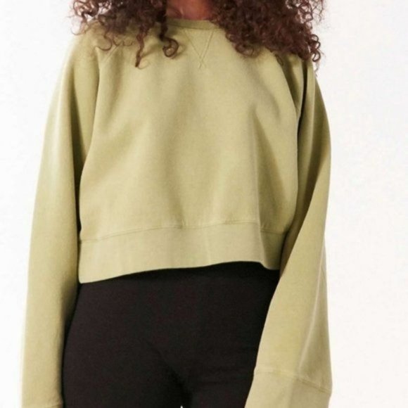 UO Silence Noise Mesh-Back Cropped Sweatshirt - Picture 5 of 8
